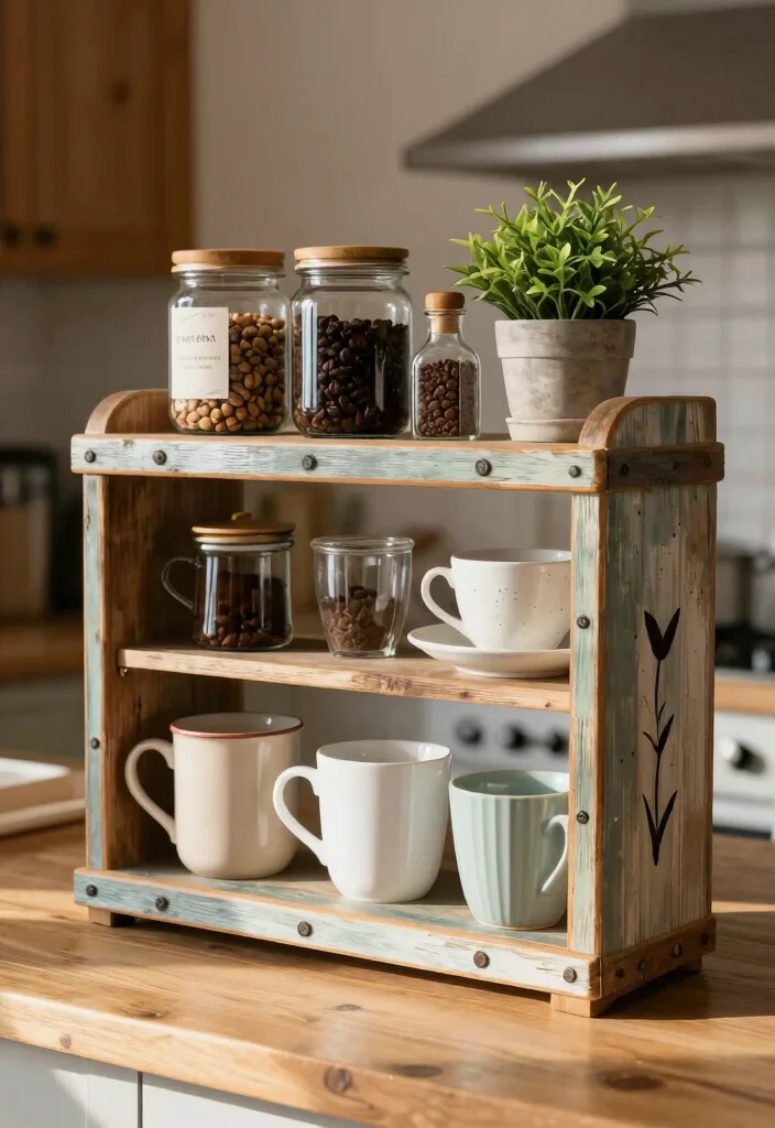 14 Coffee Bar Shelf Ideas That Look Pinterest Perfect - 14. DIY Coffee Shelf Design 1