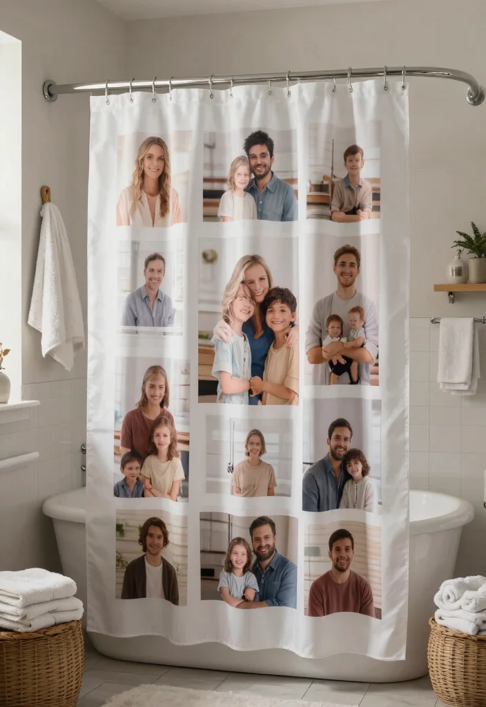 14 Curtains as Shower Curtains Ideas That Look Creative - 13. Personalized Touches 1