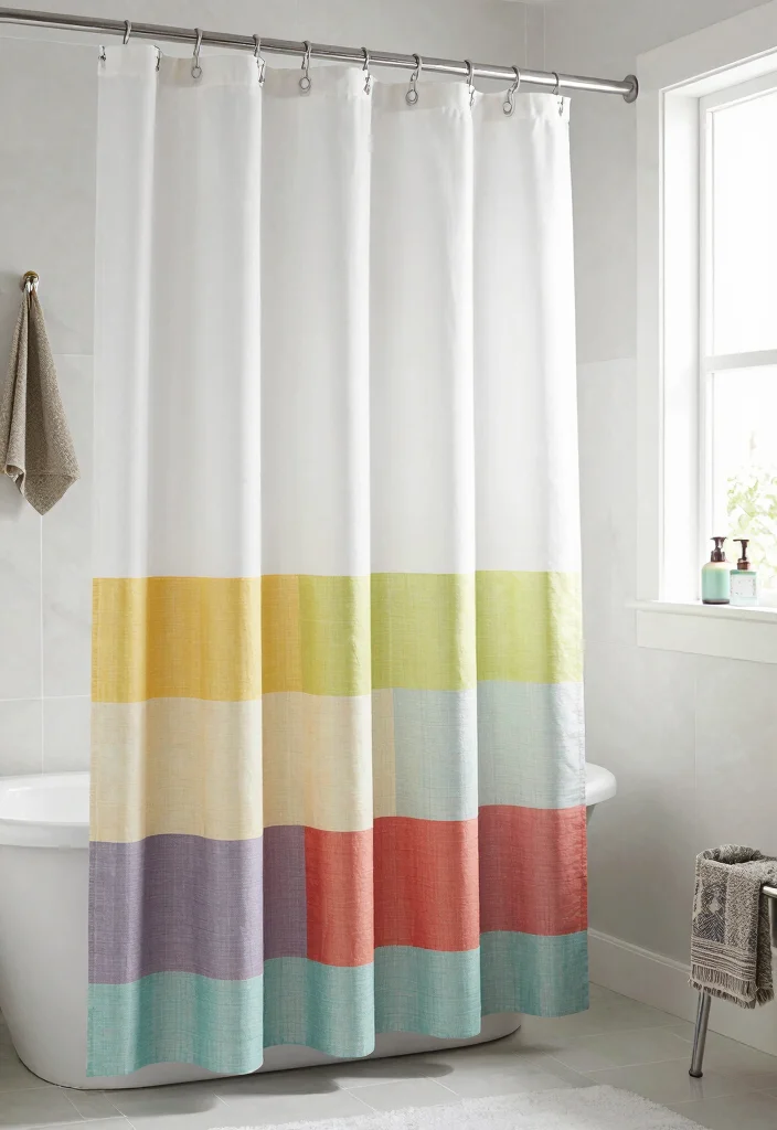 14 Curtains as Shower Curtains Ideas That Look Creative - 14. Functional and Fashionable 1