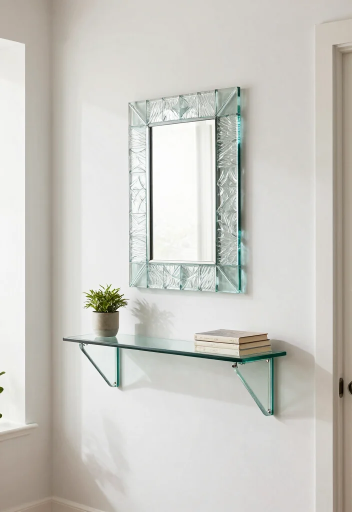 14 Glass Wall Art Ideas That Look Sleek & Modern - 13. Functional Glass Art 1