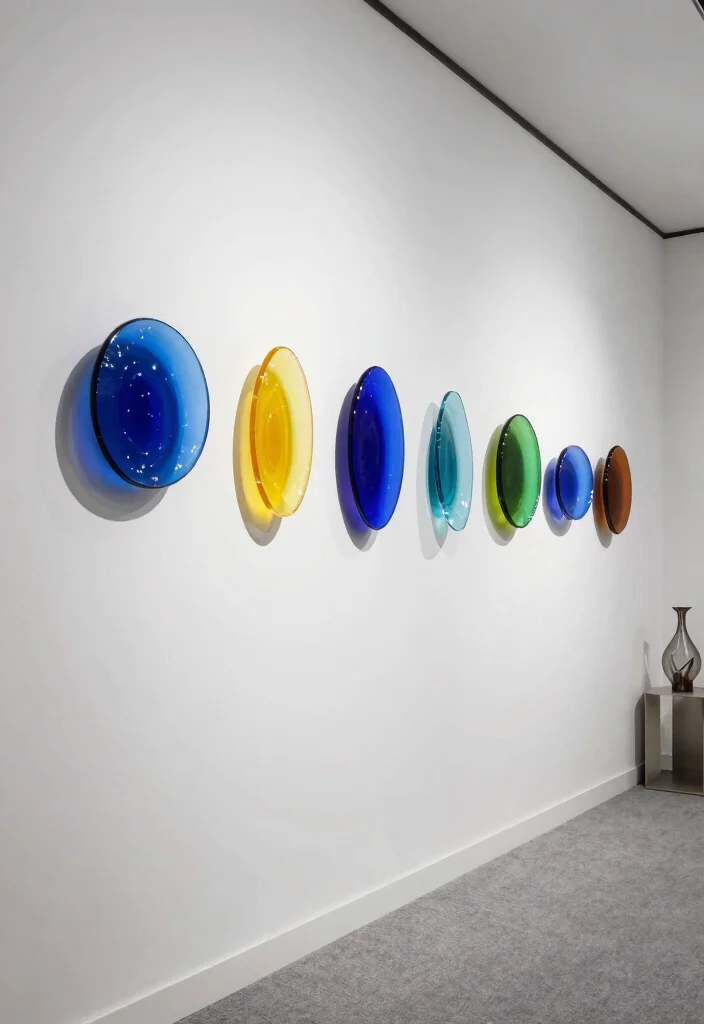 14 Glass Wall Art Ideas That Look Sleek & Modern - 3. 3D Glass Sculptures 1