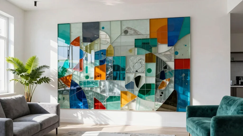14 Glass Wall Art Ideas That Look Sleek & Modern