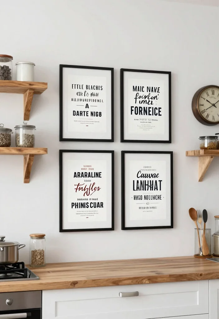 14 Italian Wall Art Ideas With Timeless Elegance - 10. Italian Typography Artwork 1