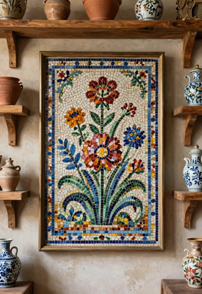 14 Italian Wall Art Ideas With Timeless Elegance - 2. Italian Mosaics 1