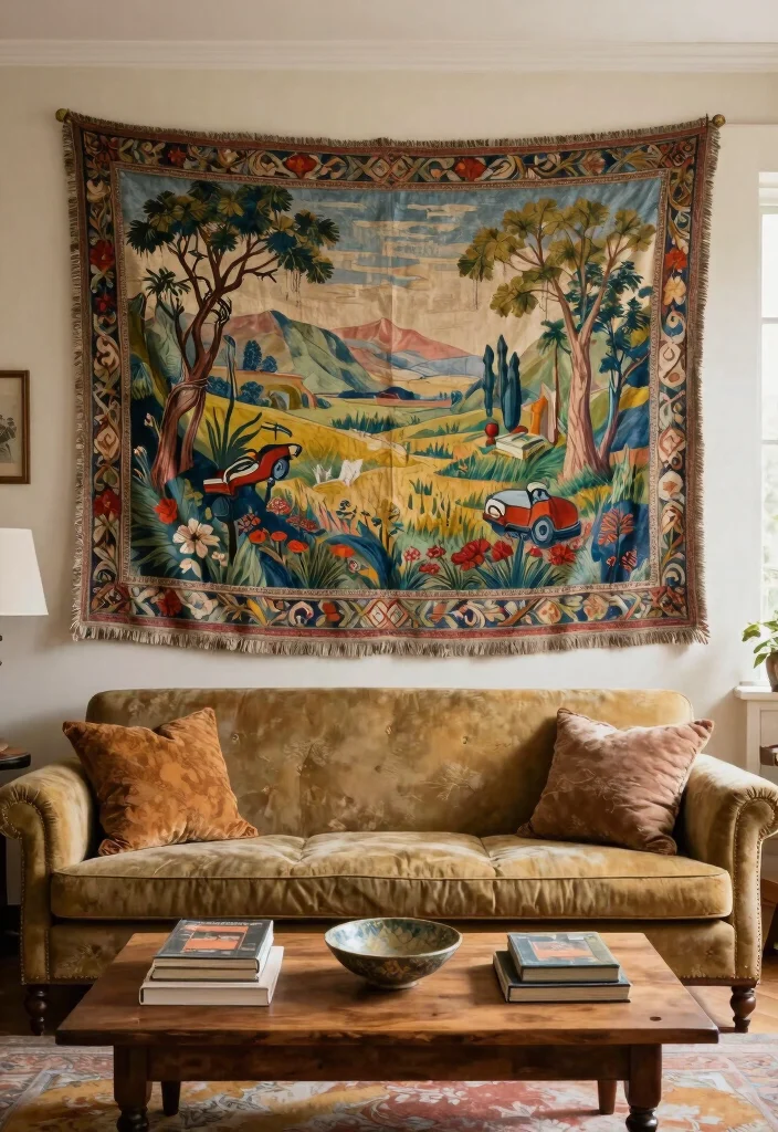 14 Italian Wall Art Ideas With Timeless Elegance - 4. Rustic Italian Tapestries 1