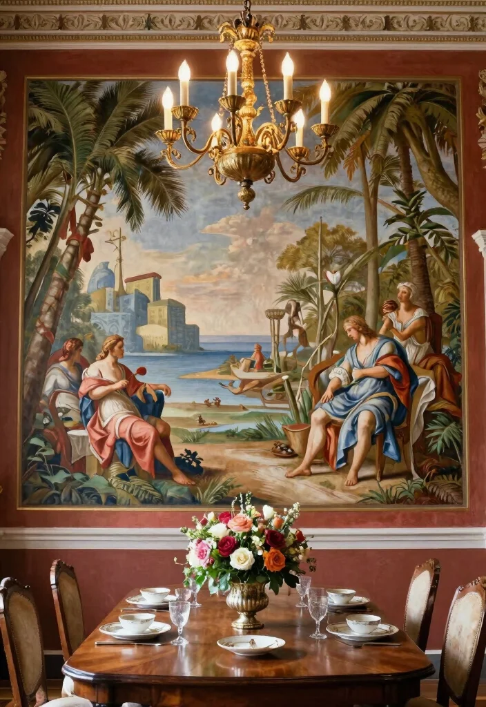 14 Italian Wall Art Ideas With Timeless Elegance - 6. Italian Fresco Reproductions 1