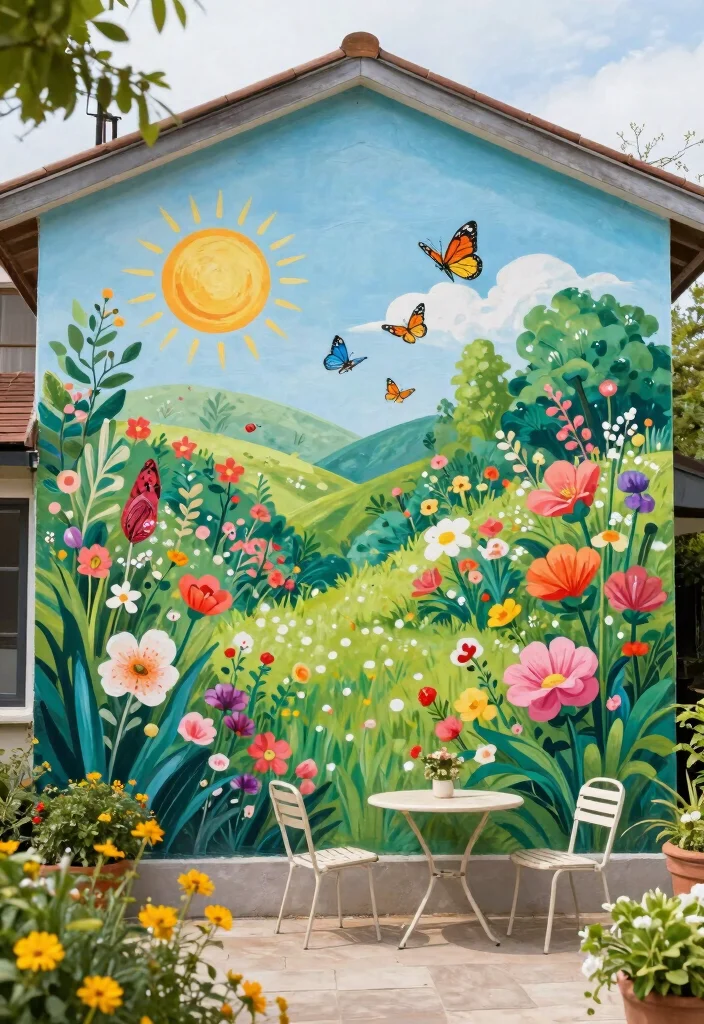 14 Mural Wall Art Outdoor Ideas That Make a Statement 26 14 Mural Wall Art Outdoor Ideas That Make a Statement - 6. Seasonal Themes 1