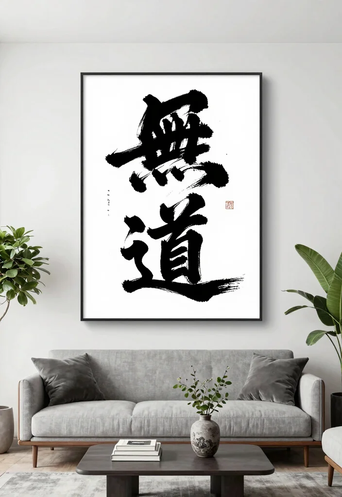 14 Muslim Wall Art Ideas With Beautiful Calligraphy 1 14 Muslim Wall Art Ideas With Beautiful Calligraphy - 1. Bold Black and White Calligraphy 1