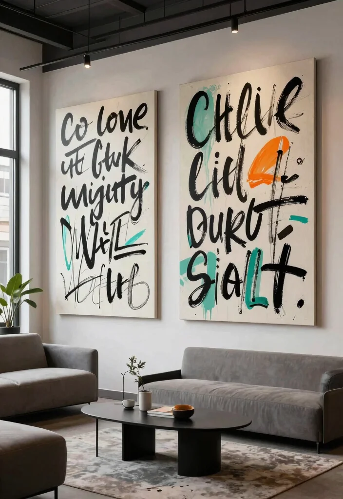 14 Muslim Wall Art Ideas With Beautiful Calligraphy 53 14 Muslim Wall Art Ideas With Beautiful Calligraphy - 13. Calligraphy with a Contemporary Twist 1