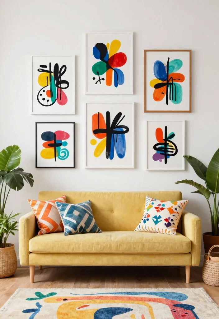 14 Muslim Wall Art Ideas With Beautiful Calligraphy 24 14 Muslim Wall Art Ideas With Beautiful Calligraphy - 4. Colorful Abstract Calligraphy 1