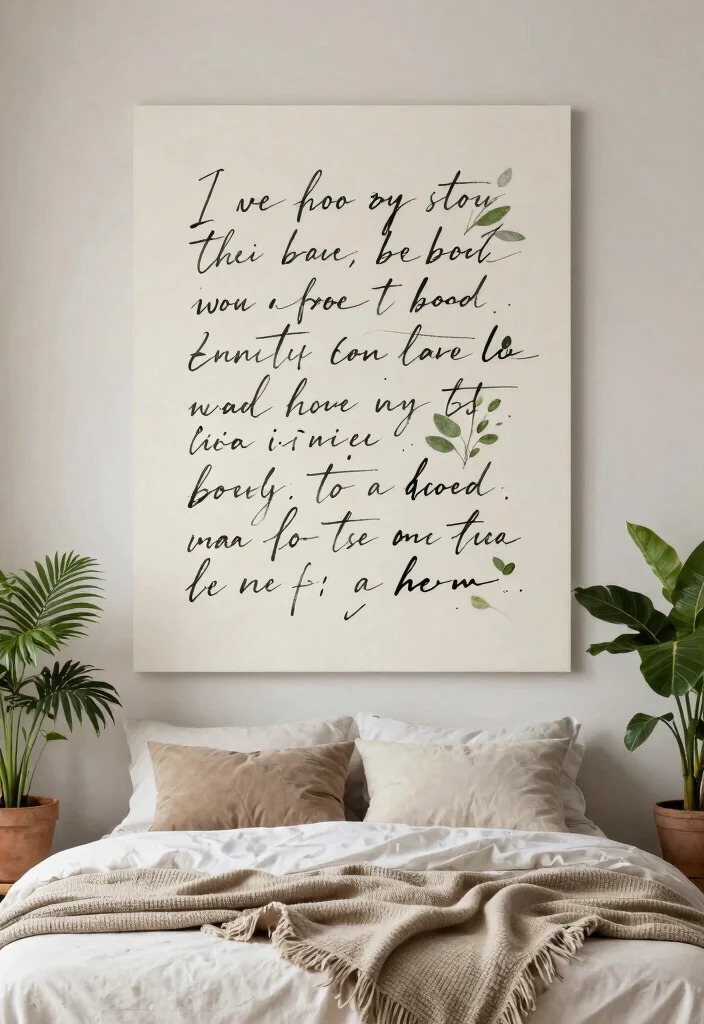 14 Muslim Wall Art Ideas With Beautiful Calligraphy 27 14 Muslim Wall Art Ideas With Beautiful Calligraphy - 7. Nature-Inspired Calligraphy Art 1