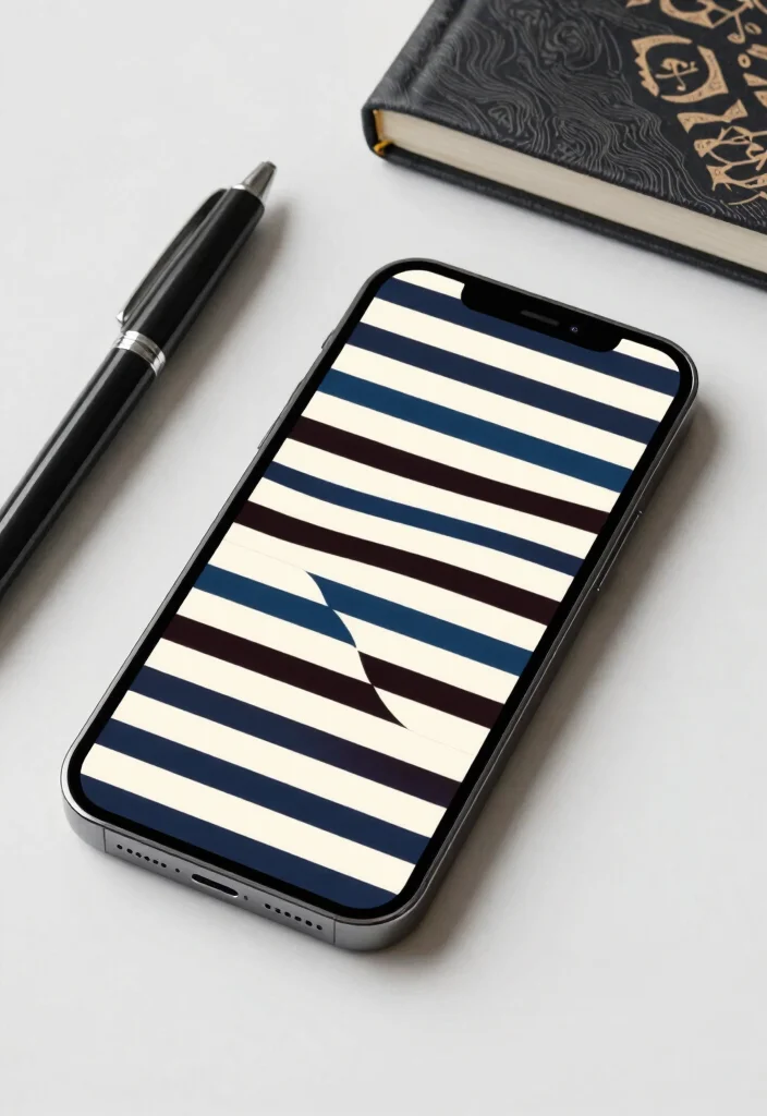14 Rug Wallpaper iPhone Ideas That Look Aesthetic & Trendy - 11. Striped Patterns for a Classic Feel 1