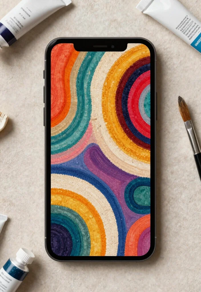 14 Rug Wallpaper iPhone Ideas That Look Aesthetic & Trendy - 2. Abstract Rug Designs 1