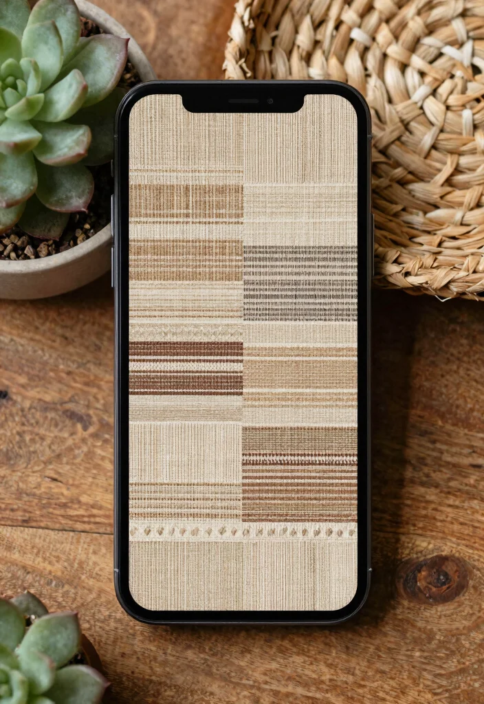 14 Rug Wallpaper iPhone Ideas That Look Aesthetic & Trendy - 5. Rustic Boho Weaves 1