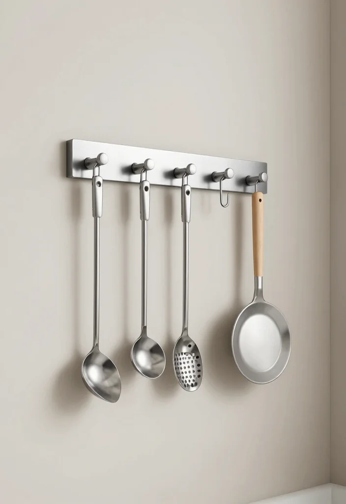 14 Shelf Above Washer and Dryer Ideas That Maximize Space - 12. Magnetic Strip Storage 1