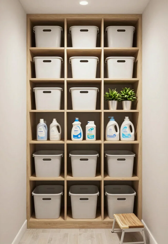 14 Shelf Above Washer and Dryer Ideas That Maximize Space - 4. Vertical Storage Solutions 1