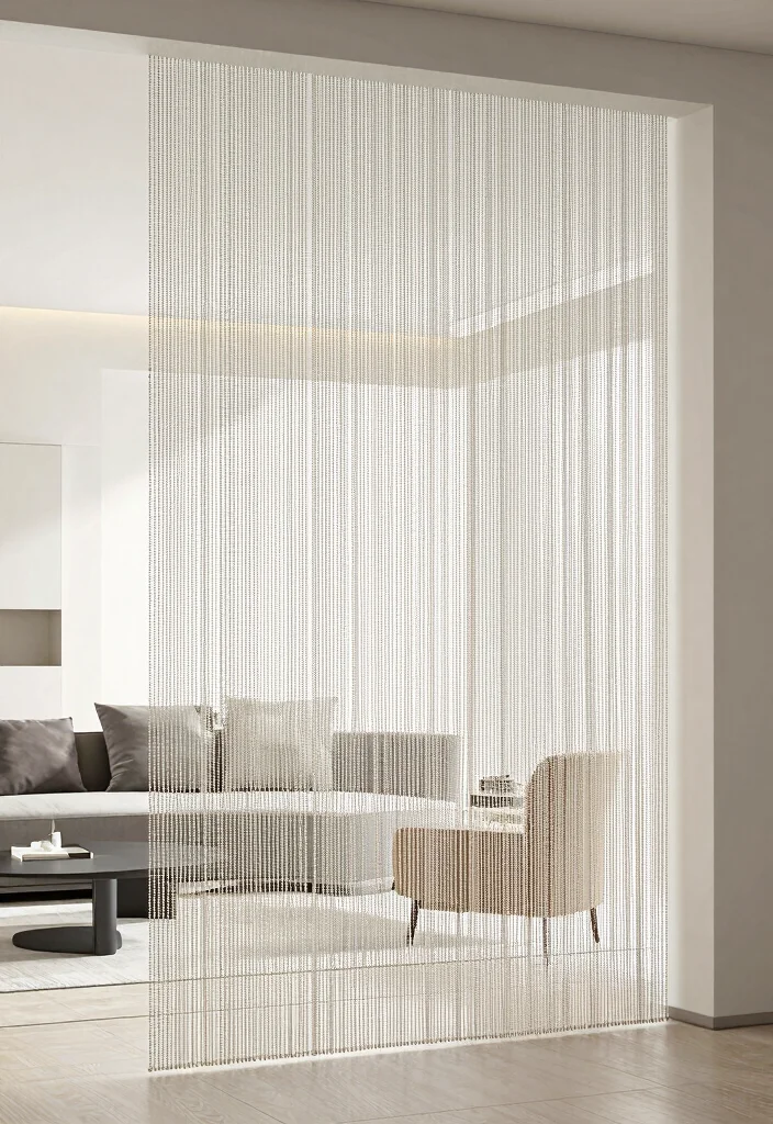 15 Beaded Curtains Doorway 2026 Trending Ideas With Retro Charm - 10. Minimalist Chic 1