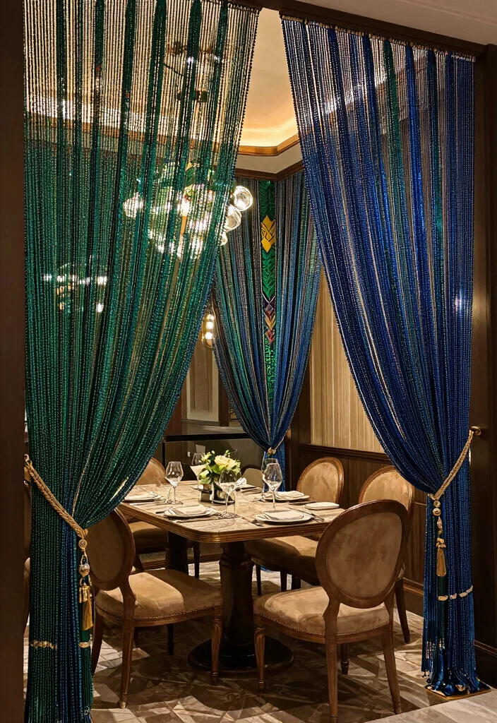 15 Beaded Curtains Doorway 2026 Trending Ideas With Retro Charm - 8. Art Deco Revival 1