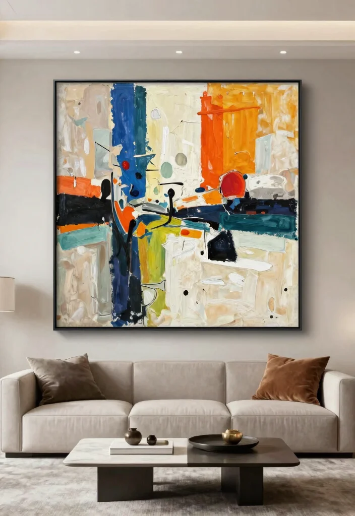 15 Chinese Wall Art Ideas With Elegant Details - 11. Abstract Chinese Art 1
