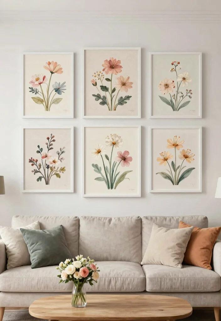 15 Chinese Wall Art Ideas With Elegant Details - 5. Elegant Floral Arrangements 1