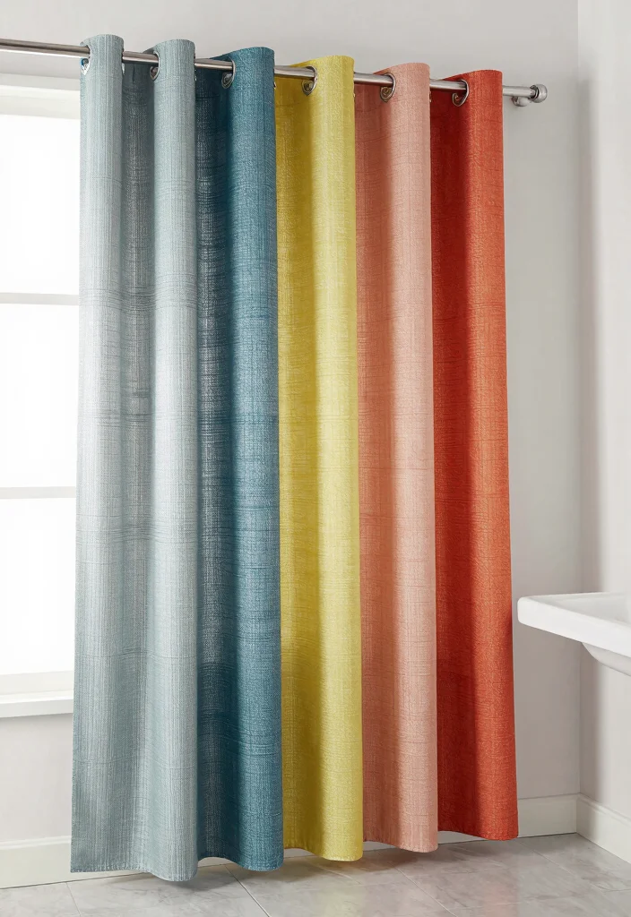 15 Curtains in Bathroom Ideas That Feel Stylish & Fresh - 14. Customizable Curtain Options 1