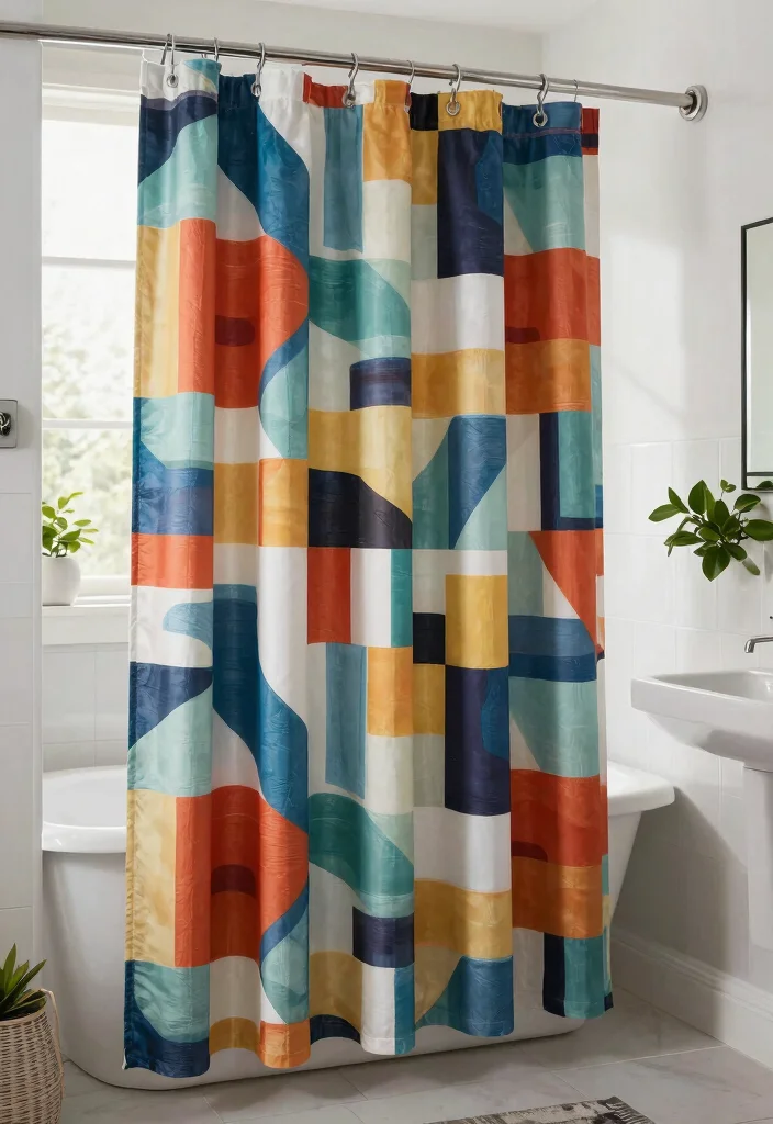 15 Curtains in Bathroom Ideas That Feel Stylish & Fresh - 3. Recycled Polyester Curtains 1