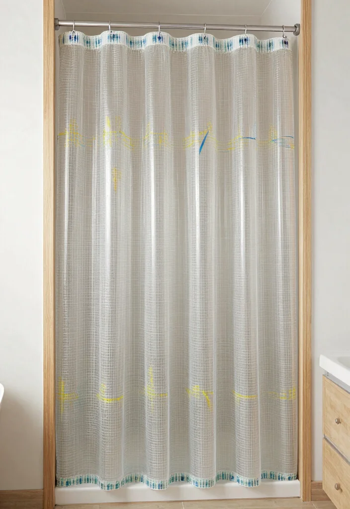 15 Curtains in Bathroom Ideas That Feel Stylish & Fresh - 5. Eco-Friendly Shower Curtain Liners 1