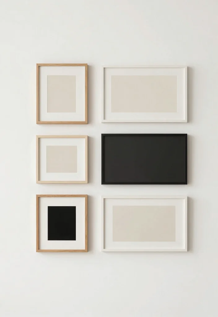 15 Eclectic Art Wall Ideas That Show Off Your Personality - 13. Minimalist Eclecticism 1