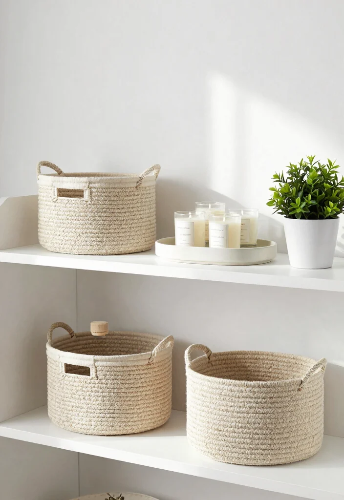 15 Minimalist Shelf Styling Ideas That Feel Clean & Chic 30 15 Minimalist Shelf Styling Ideas That Feel Clean & Chic - 10. Incorporate Functional Decor 1