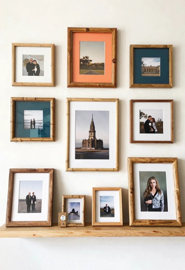 15 Minimalist Shelf Styling Ideas That Feel Clean & Chic 25 15 Minimalist Shelf Styling Ideas That Feel Clean & Chic - 5. Curate a Personal Gallery 1