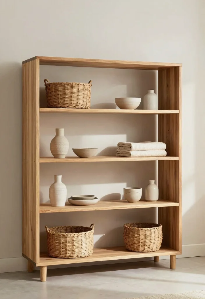 15 Minimalist Shelf Styling Ideas That Feel Clean & Chic 28 15 Minimalist Shelf Styling Ideas That Feel Clean & Chic - 8. Use Open Storage for Transparency 1