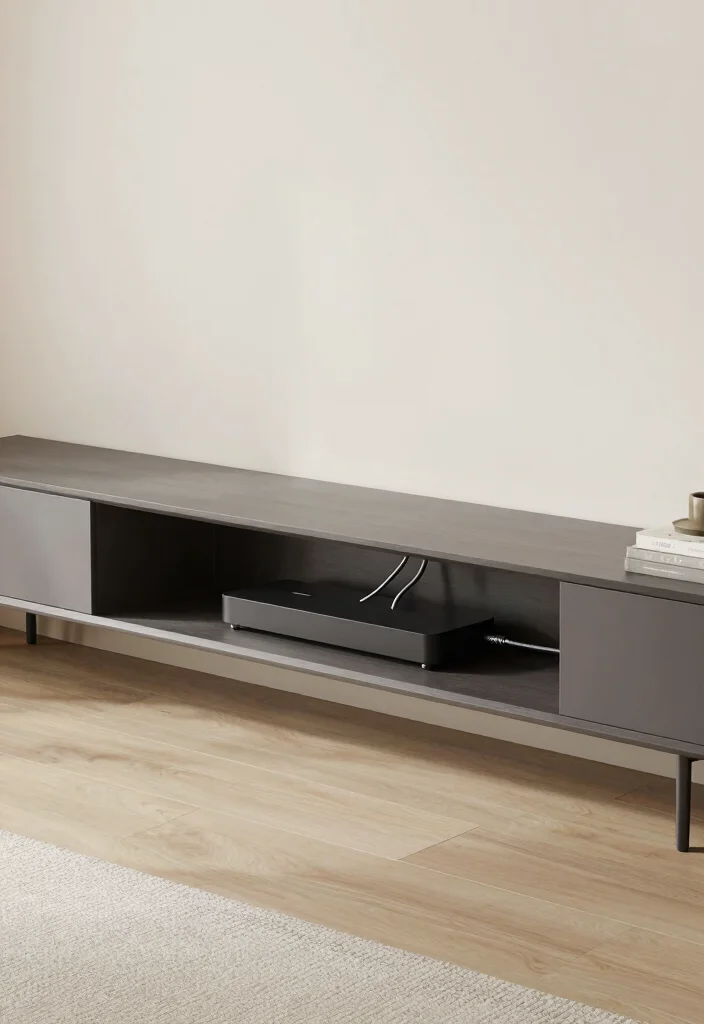 15 TV Shelf 2026 Trending Ideas That Elevate Your Living Room Instantly - 11. Integrated Cable Management Systems 1