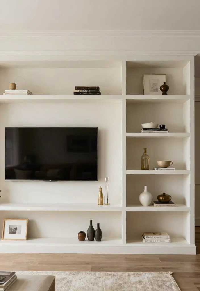 15 TV Shelf 2026 Trending Ideas That Elevate Your Living Room Instantly - 12. Custom Built-In Shelves 1
