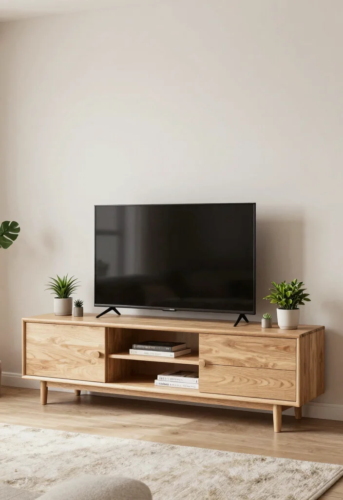 15 TV Shelf 2026 Trending Ideas That Elevate Your Living Room Instantly - 2. Minimalist Media Unit 1