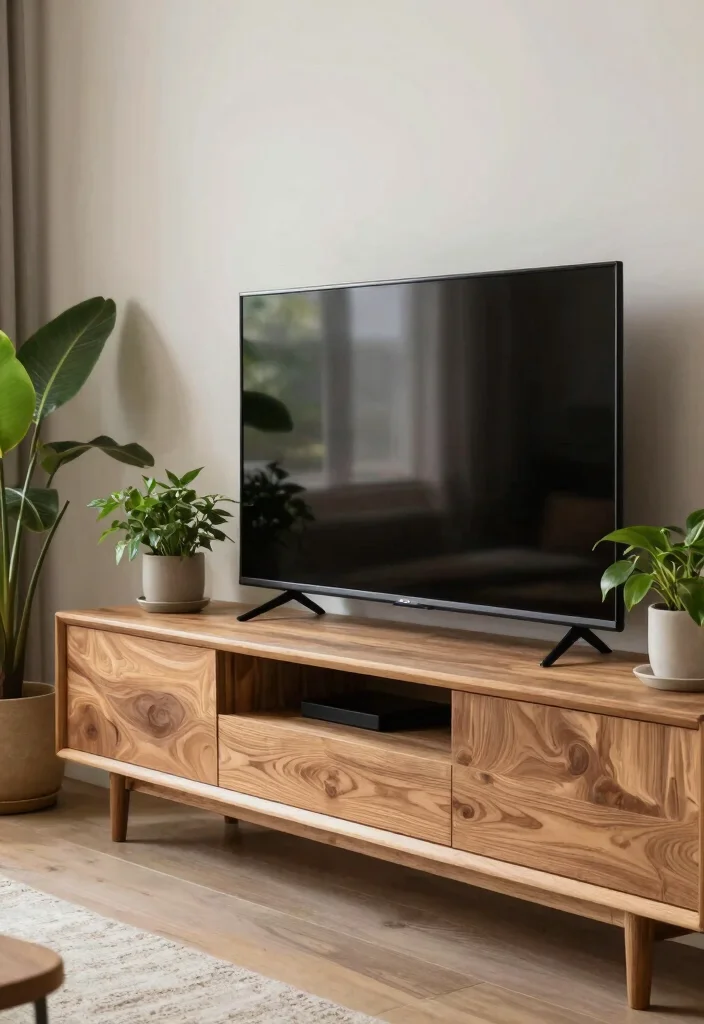 15 TV Shelf 2026 Trending Ideas That Elevate Your Living Room Instantly - 6. Natural Wood Accents 1