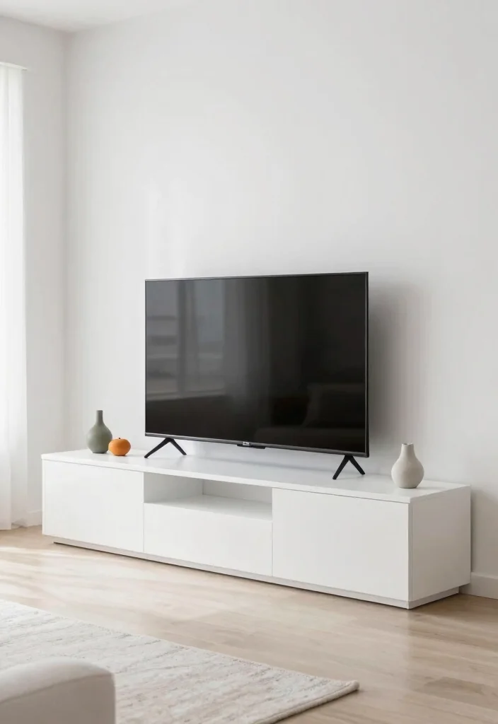15 TV Shelf 2026 Trending Ideas That Elevate Your Living Room Instantly - 8. Simple White Wall Units 1