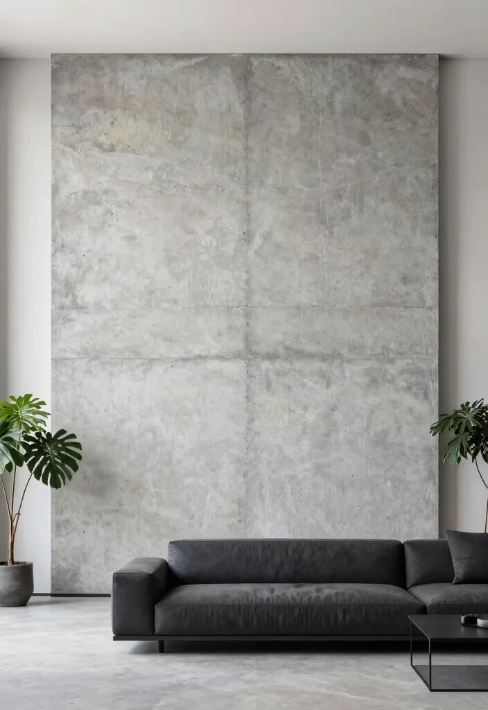 15 Texture Wall Art Ideas That Add Depth & Drama - 4. Concrete Art for Urban Sophistication 1