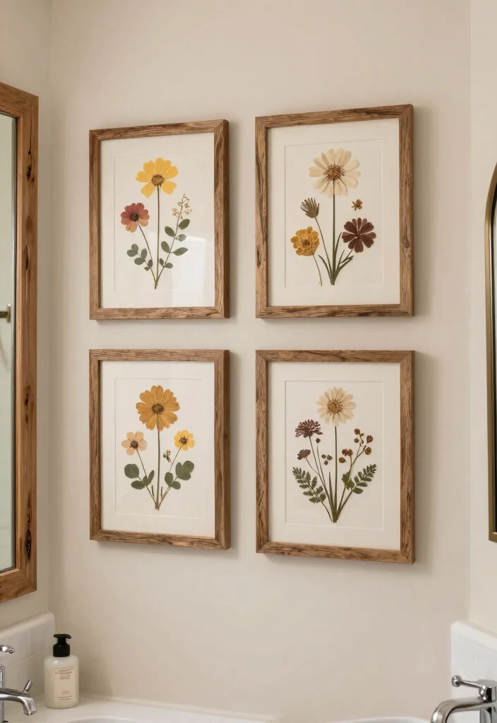 16 Bathroom Frames Decor Wall Art Ideas That Elevate Small Spaces 50 16 Bathroom Frames Decor Wall Art Ideas That Elevate Small Spaces - 10. Natural Materials 1