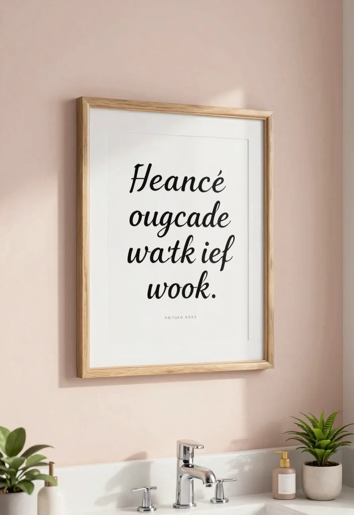 16 Bathroom Frames Decor Wall Art Ideas That Elevate Small Spaces 26 16 Bathroom Frames Decor Wall Art Ideas That Elevate Small Spaces - 6. Inspirational Quotes 1