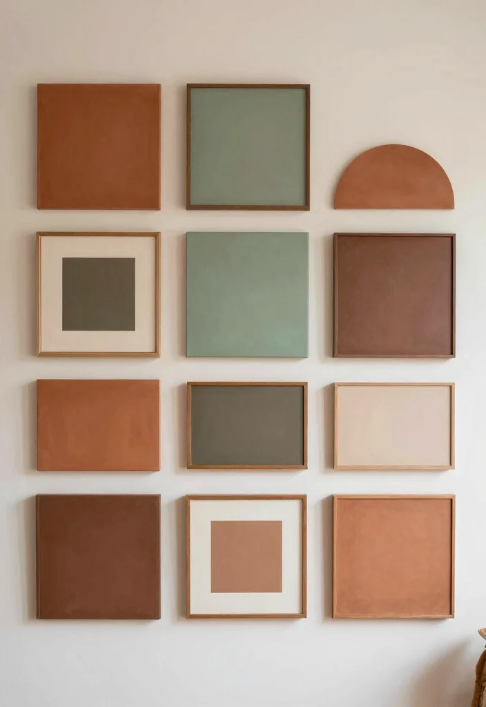 16 Earthy Wall Art Ideas for a Warm Natural Look - 11. Earthy Color Palettes 1