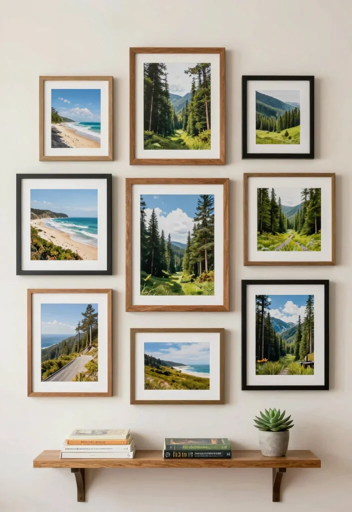 16 Earthy Wall Art Ideas for a Warm Natural Look - 5. Framed Nature Photography 1
