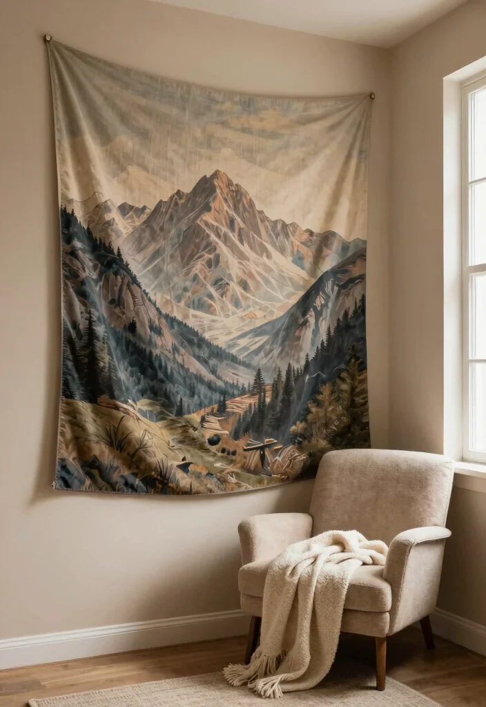16 Earthy Wall Art Ideas for a Warm Natural Look - 6. Earthy Tapestries 1