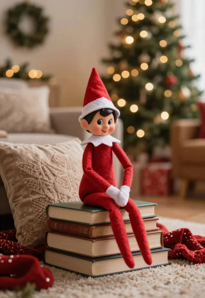 16 Elf on the Shelf Scavenger Hunt Ideas for Extra Holiday Fun - 11. Elf's Reading Adventure 1