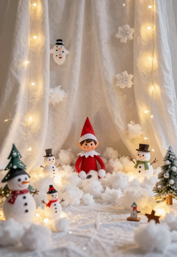 16 Elf on the Shelf Scavenger Hunt Ideas for Extra Holiday Fun - 16. Elf’s Winter Wonderland 1