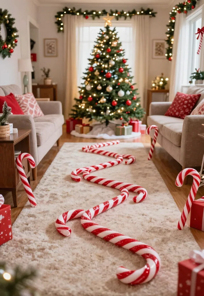 16 Elf on the Shelf Scavenger Hunt Ideas for Extra Holiday Fun - 2. Elf's Candy Cane Trail 1