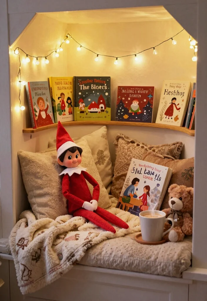16 Elf on the Shelf Scavenger Hunt Ideas for Extra Holiday Fun - 8. Elf's Interactive Storytime 1