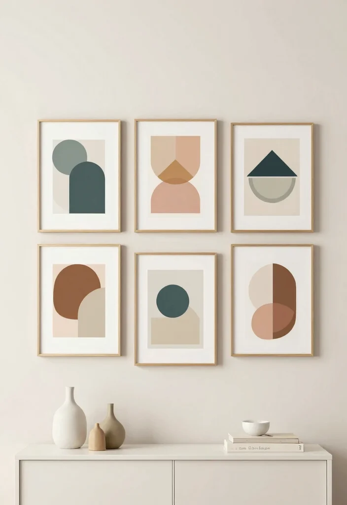 16 Feminine Wall Art Ideas With Soft Chic Vibes - 11. Feminine Geometric Art 1