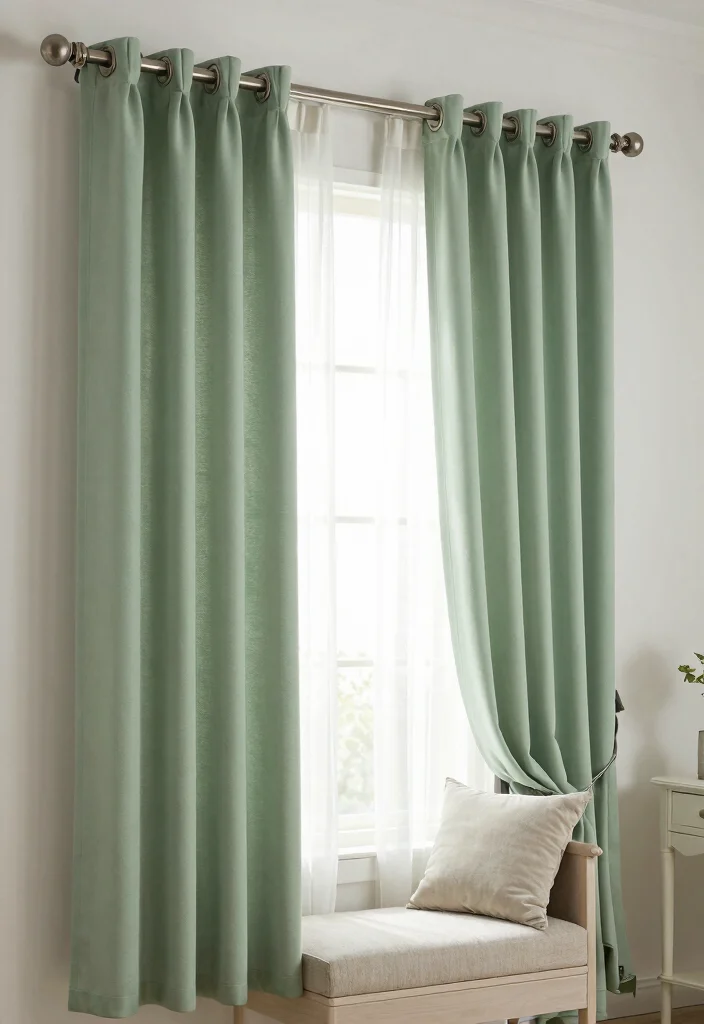 16 Sage Green Curtains Ideas for a Soft Earthy Look 40 16 Sage Green Curtains Ideas for a Soft Earthy Look - 10. Transformative Window Treatments 1