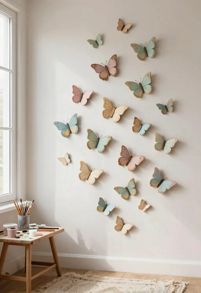 17 Butterfly Wall Art Ideas That Feel Whimsical & Light - 3. Wooden Butterfly Silhouettes 1