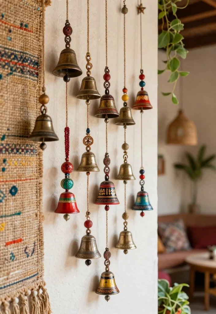17 Rajasthani Wall Art Ideas Full of Color & Culture 2 17 Rajasthani Wall Art Ideas Full of Color & Culture - 2. Colorful Ghungroo Wall Hangings 1